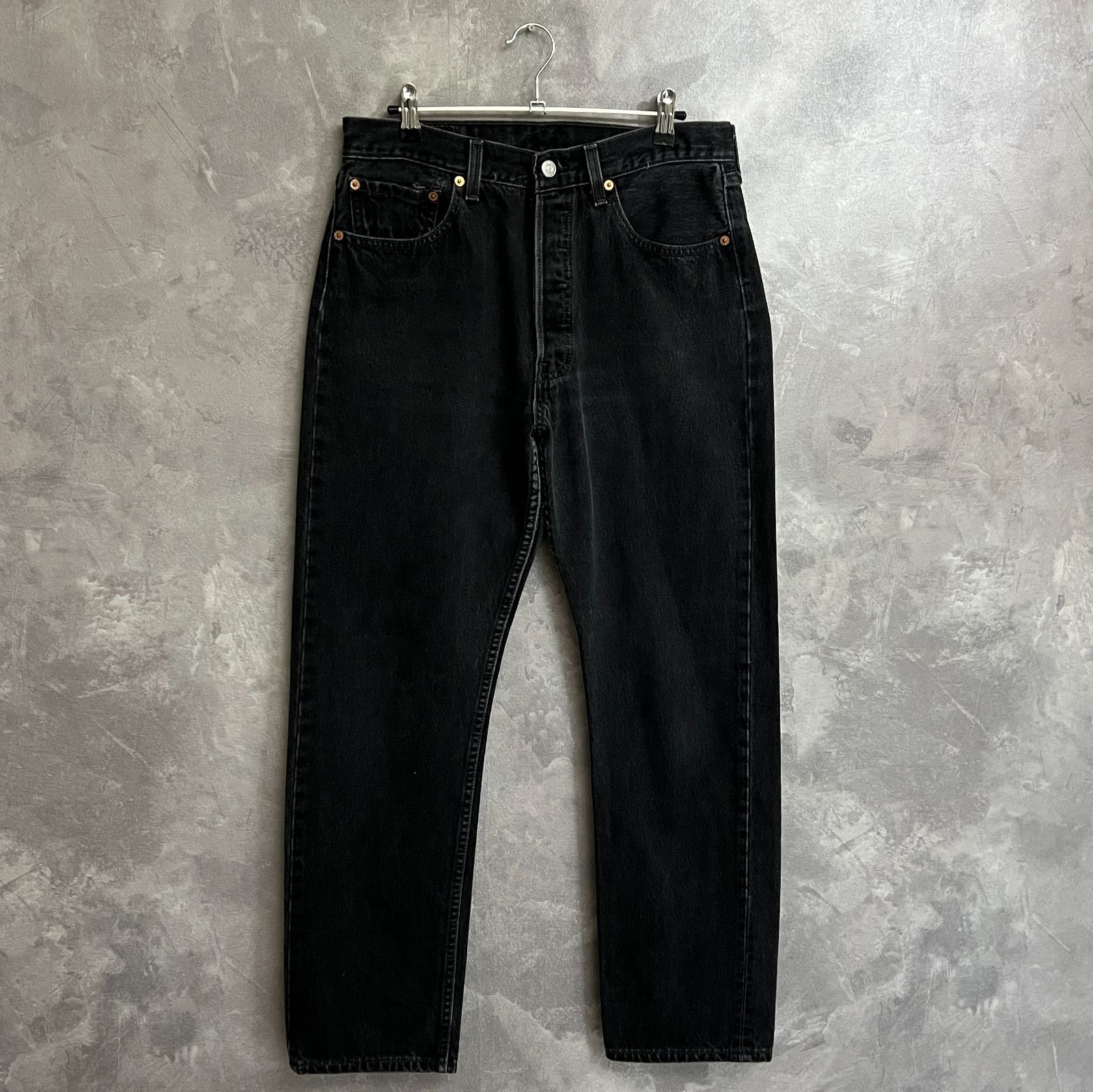 90s USA製 Levi's 501 0660 ブラック 32×30 USA製 ブラックマジック