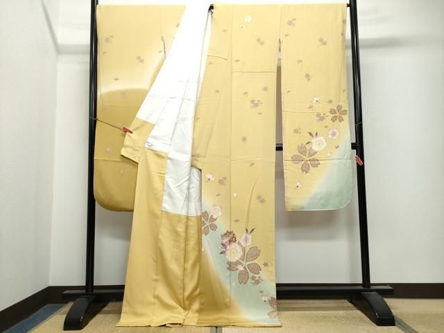 珍品◆在銘【正光】◆柄前◆鹿革巻き◆黄海松茶色◆脇差用◆江戸期◆刀装具◆ 珍品◇在銘【正光】◇柄前◇鹿革巻き◇黄海松茶色◇脇差用◇江戸
