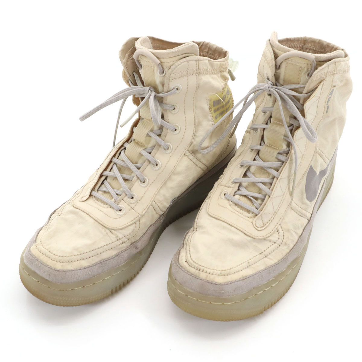 靴 AIR FORCE 1 HIGH SHELL/24cm BQ6096-002 Nike Air Force 1 Shell Cream (Women's) - BQ6096-002 - US