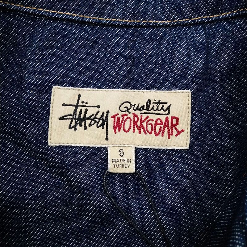 ステューシー STUSSY ジップアップ ワークシャツ デニム 長袖