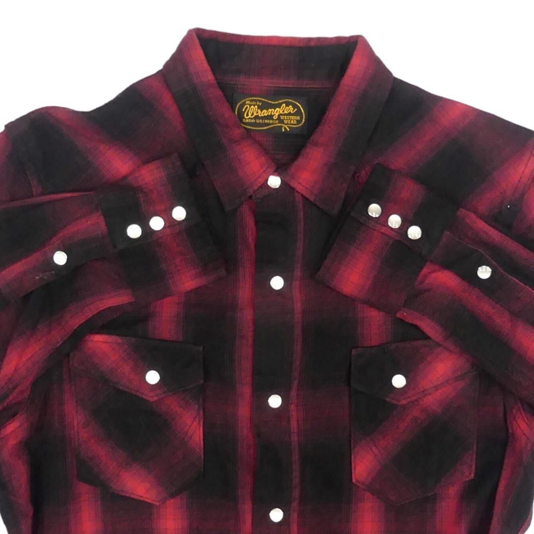 ウエスタンシャツ メンズ Wrangler ラングラー M メンズ 赤X6926 ウエスタンシャツ メンズ Wrangler ラングラー M メンズ 赤X6926