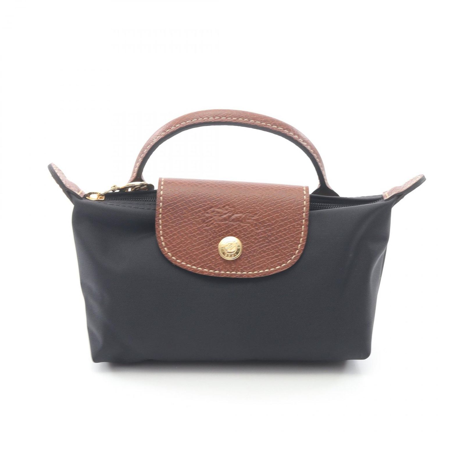 ロンシャン Longchamp ポーチ ル プリアージュ オリジナル 34175089001 ブラック キャンバス レザー ル プリアージュ オリジナル ハンドル付 レディース