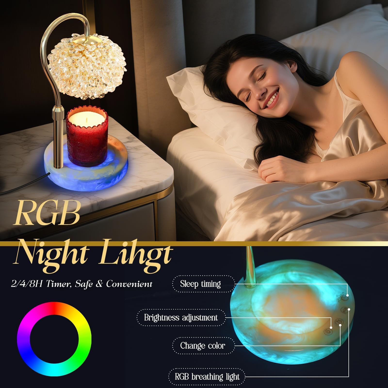 スマートタッチ式ランプ -