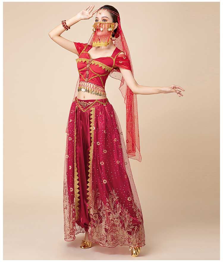 ベリーダンス衣装 ピンク セットアップ ベリーダンス 衣装