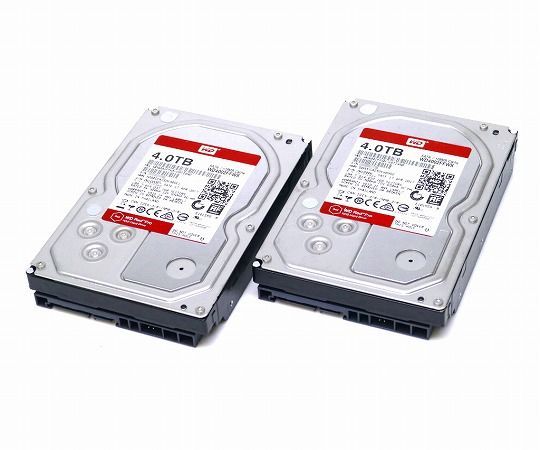 【2本セット】Western Digital WD Red Pro WD4002FFWX 4TB/3.5インチ/NAS用SATA HDD Crystal Disk Infoにて正常動作確認済み 中古
