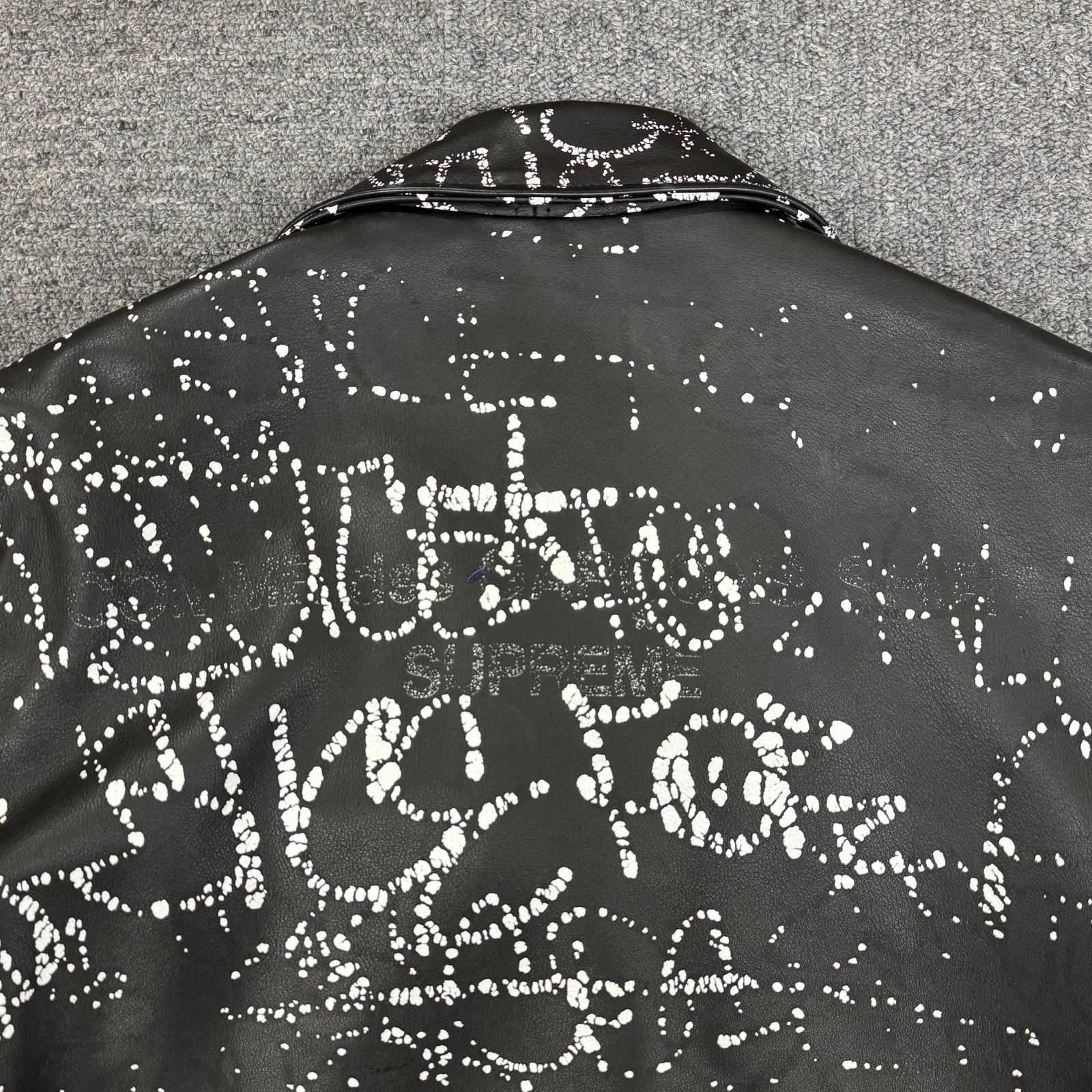 Supreme 18AW COMME des GARCONS SHIRT SCHOTT PAINTED PERFECTO