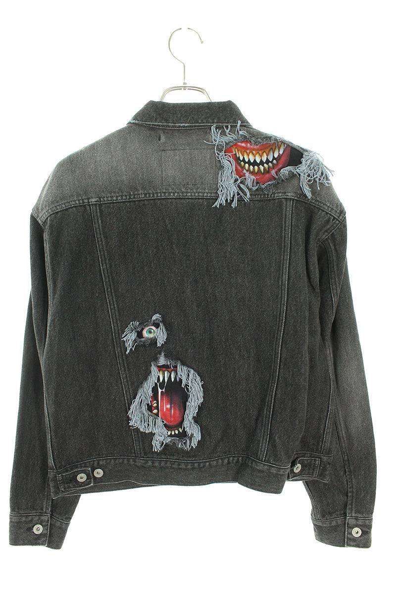 ダブレット  21AW  RECYCLE DENIM MONSTER REPAIR JACKET/21AW11BL125 モンスターリペア加工リサイクルデニムジャケット メンズ M