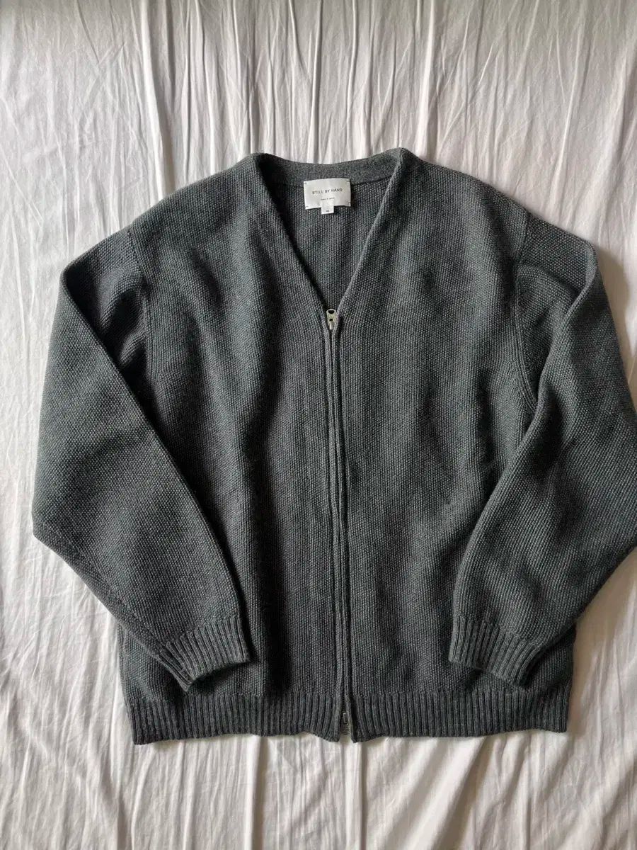 46 スチールジップアップカーディガン 24aw