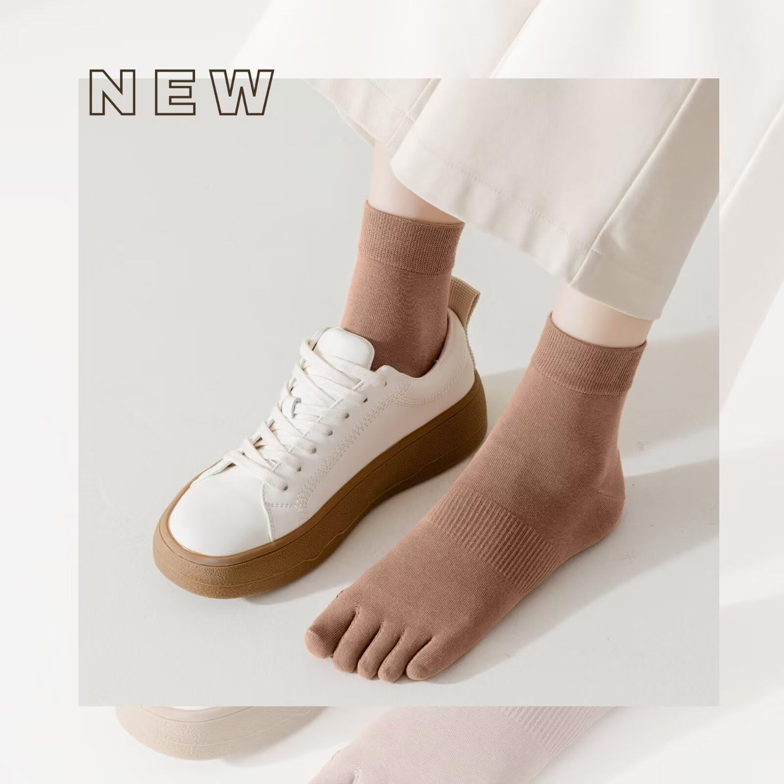 秋 夏 春 靴下 五本指 冬 婦人 可愛い おしゃれ 薄手 綿 防臭 通年 抗菌 22~25cm 6足セット レディース 5本指ソックス HWVICTORYV