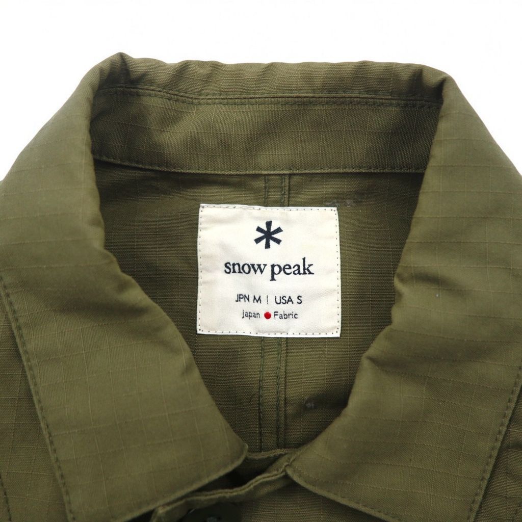 snow peak リップストップ ミリタリージャケット DWR Rip Stop Jacket 