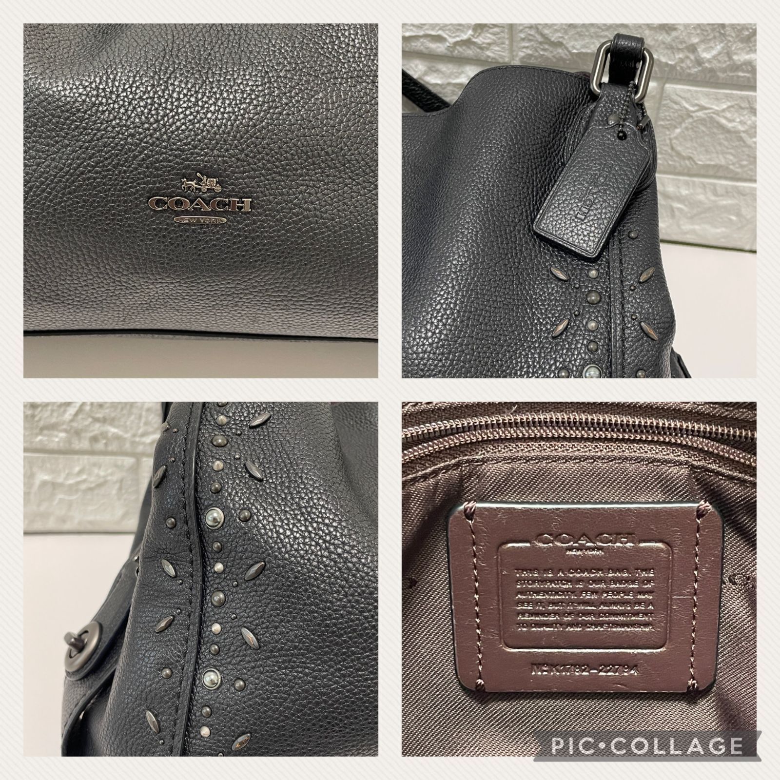 ☆美品☆ COACH コーチ 22794 ショルダーバッグ トートバッグ ブラック