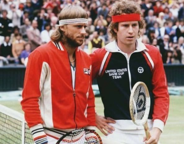 セルジオ タッキーニ マッケンローモデル トラックトップ テニスウェア