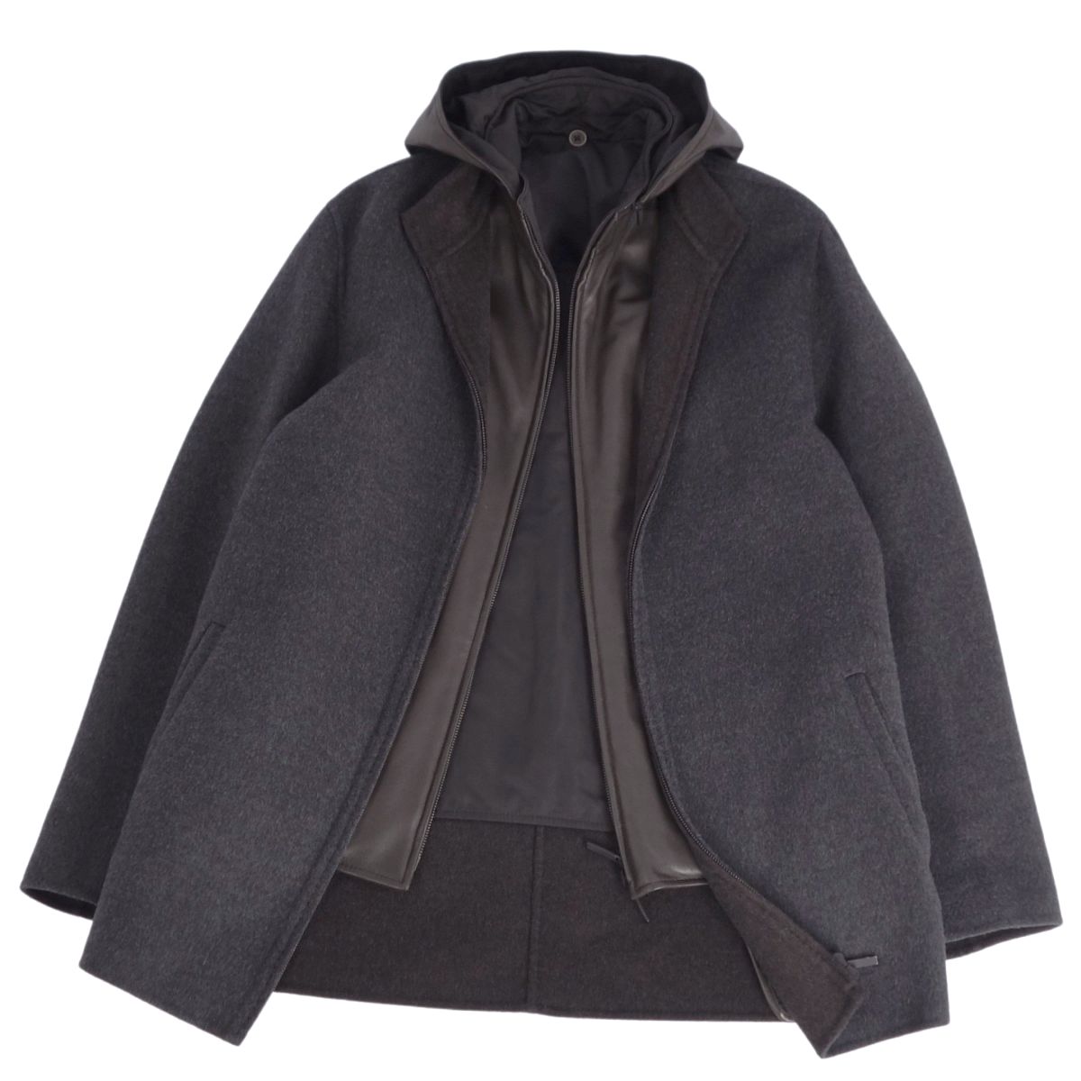 美品 エルメネジルドゼニア Ermenegildo Zegna コート 2way - メルカリ
