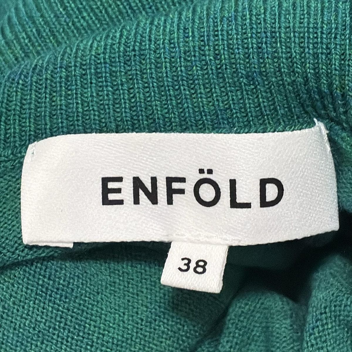 ENFOLD - ENFOLD(エンフォルド) 長袖セーター サイズ38 M レディース美品  - ライトグリーン ENFOLD(エンフォルド) 長袖セーター サイズ38 M レディース美品