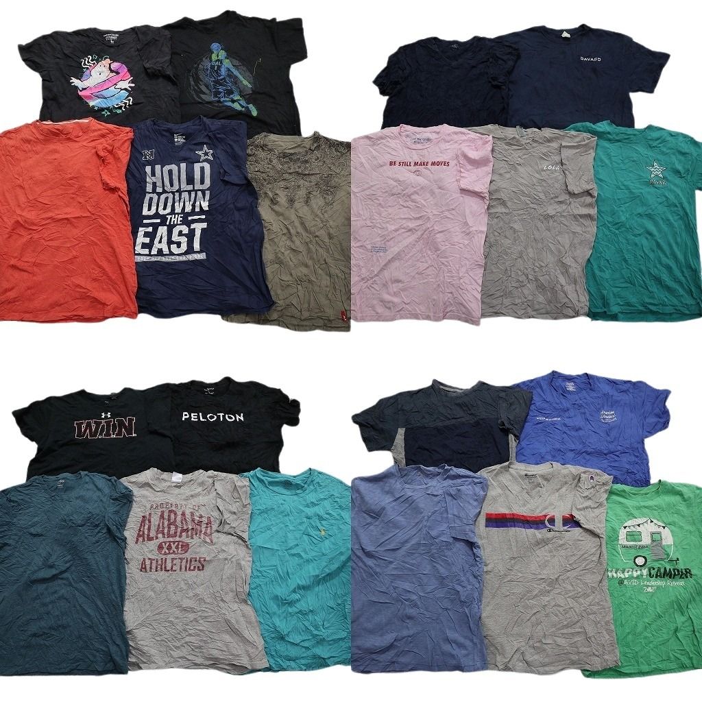 古着卸 mix プリント 半袖Tシャツ 20枚セット メンズ L チャンピオン ナイキ チャンピオン 古着 NA0710
