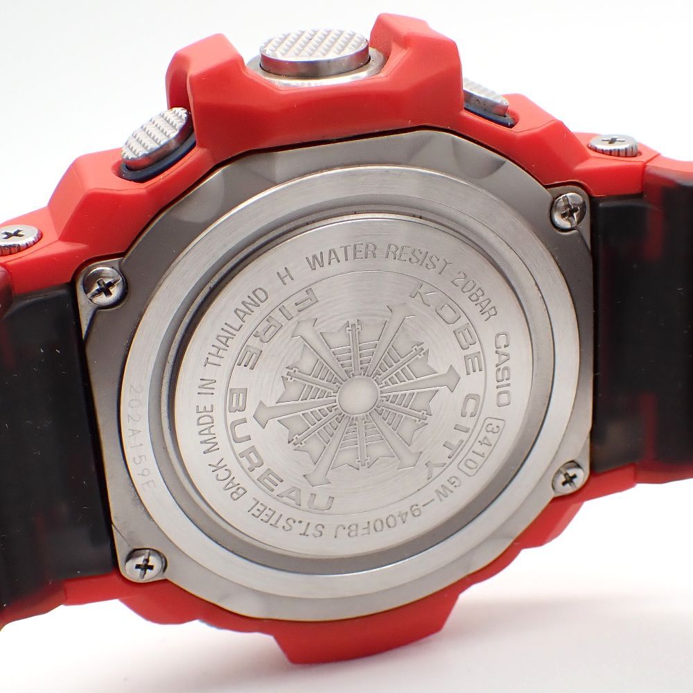 【中古】G-SHOCK  GW-9400FBJ 神戸市消防局 ベルト＆ベゼル CASIO カシオ G-SHOCK Gショック RANGEMAN レンジマン 神戸市