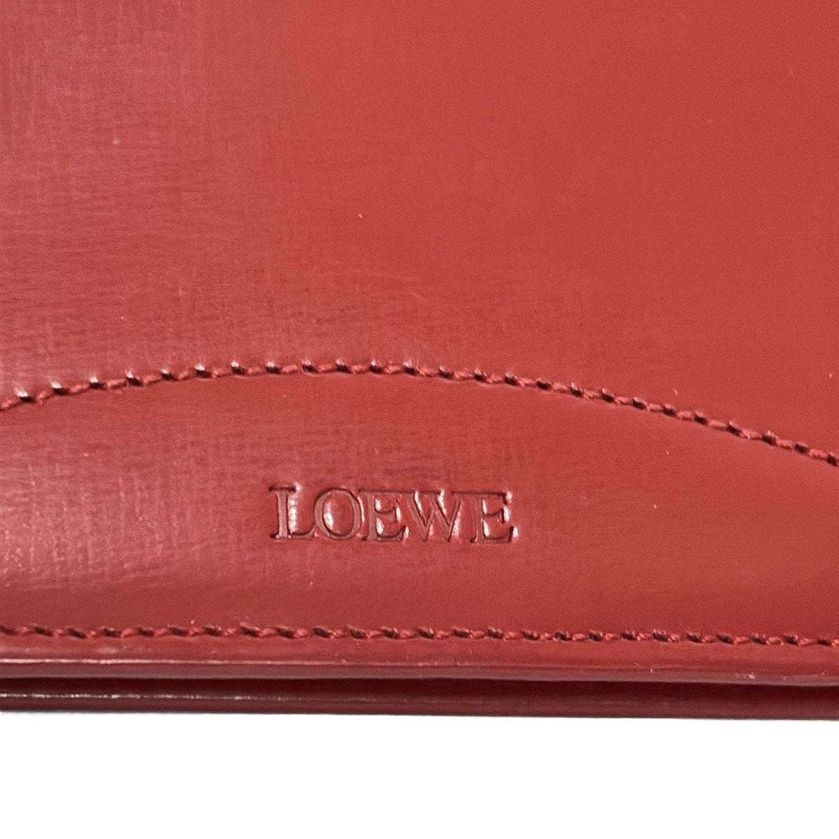 LOEWE(ロエベ) パスケース - レッド レザー - メルカリ