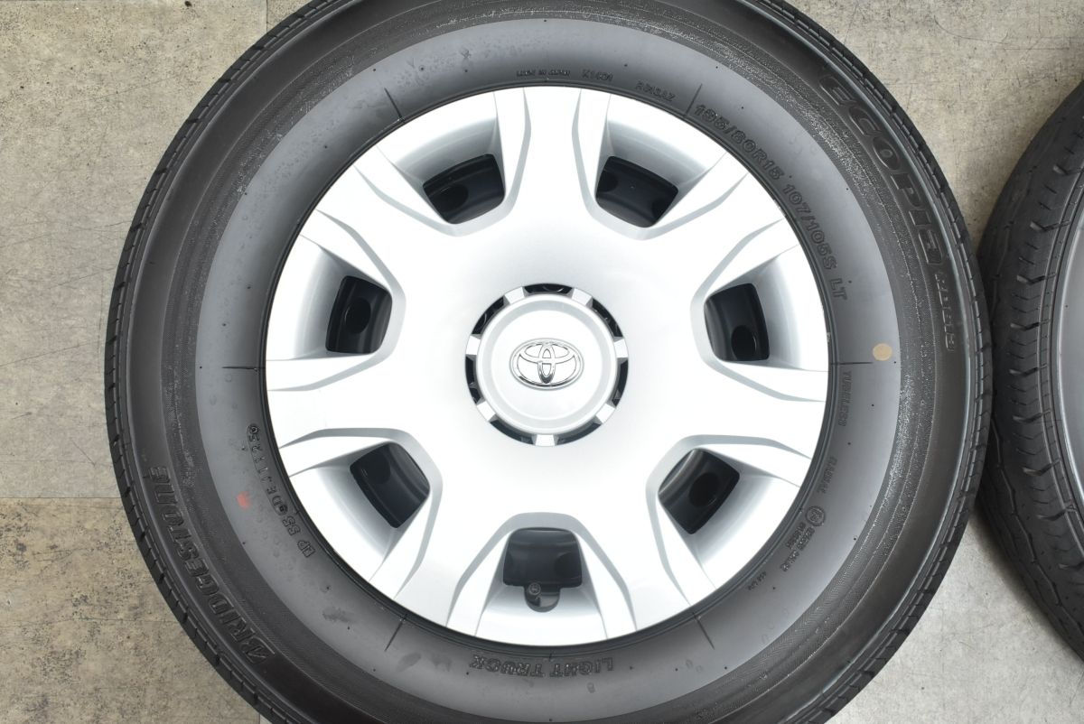 製 新車外し トヨタ 200 ハイエース 純正 15in 6J 35 PCD139.7 ブリヂストン エコピア RD613 195 80R15 バリ溝 レジアスエース FFCRYSTALESIA_COM