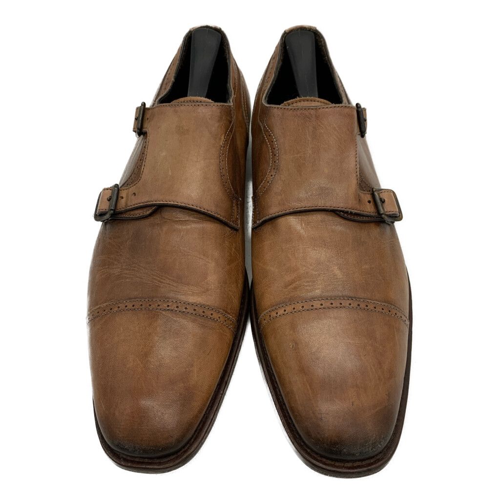 イタリア製 Johnston&Murphy ダブルモンクストラップ レザーシューズ