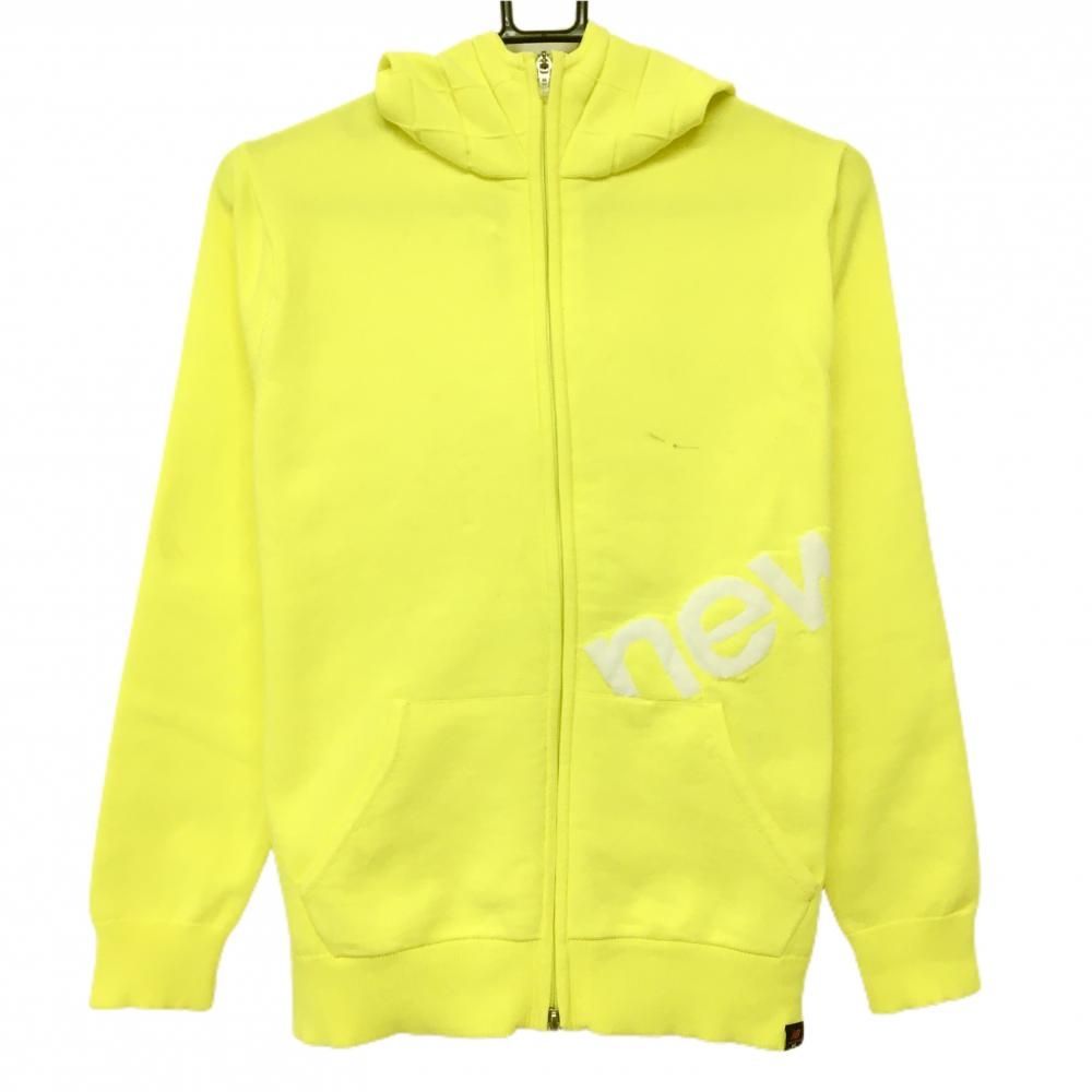 ☆SALE価格☆ニューバランスゴルフ ニットジップパーカー イエロー×白