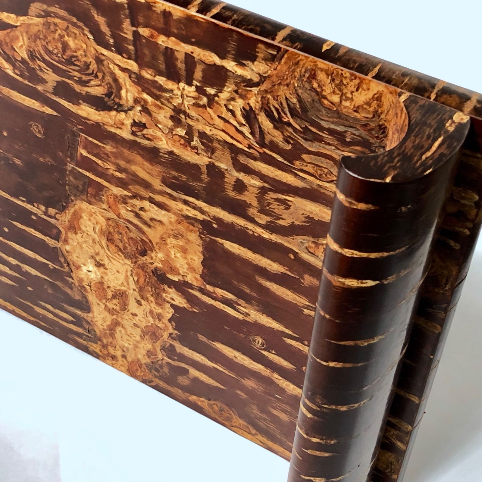 桜皮細工（樺細工）秋田角館 花台 花瓶台 約42.3cm USED