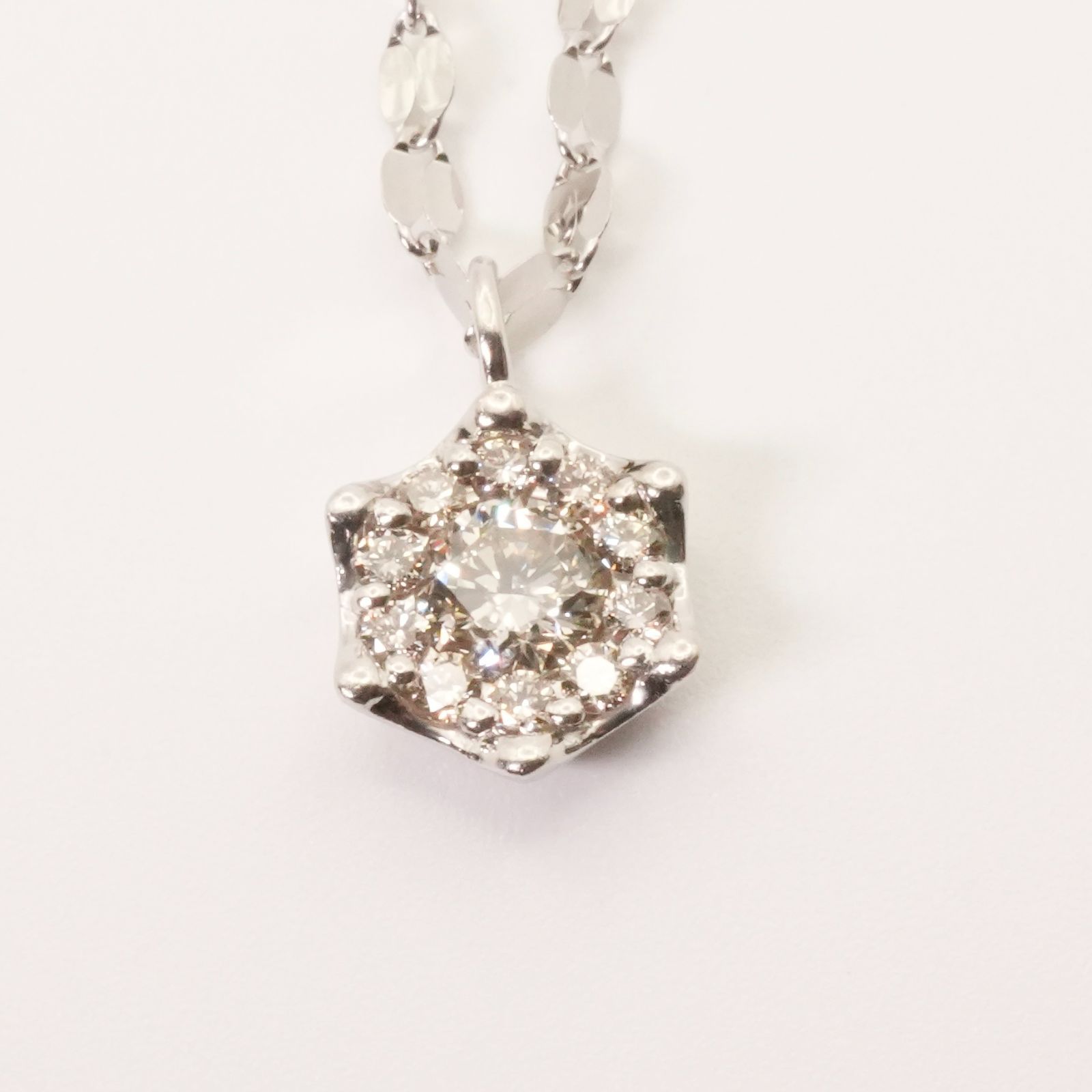 エステール ロングネックレス ダイヤ 0.31ct Pt900/Pt850