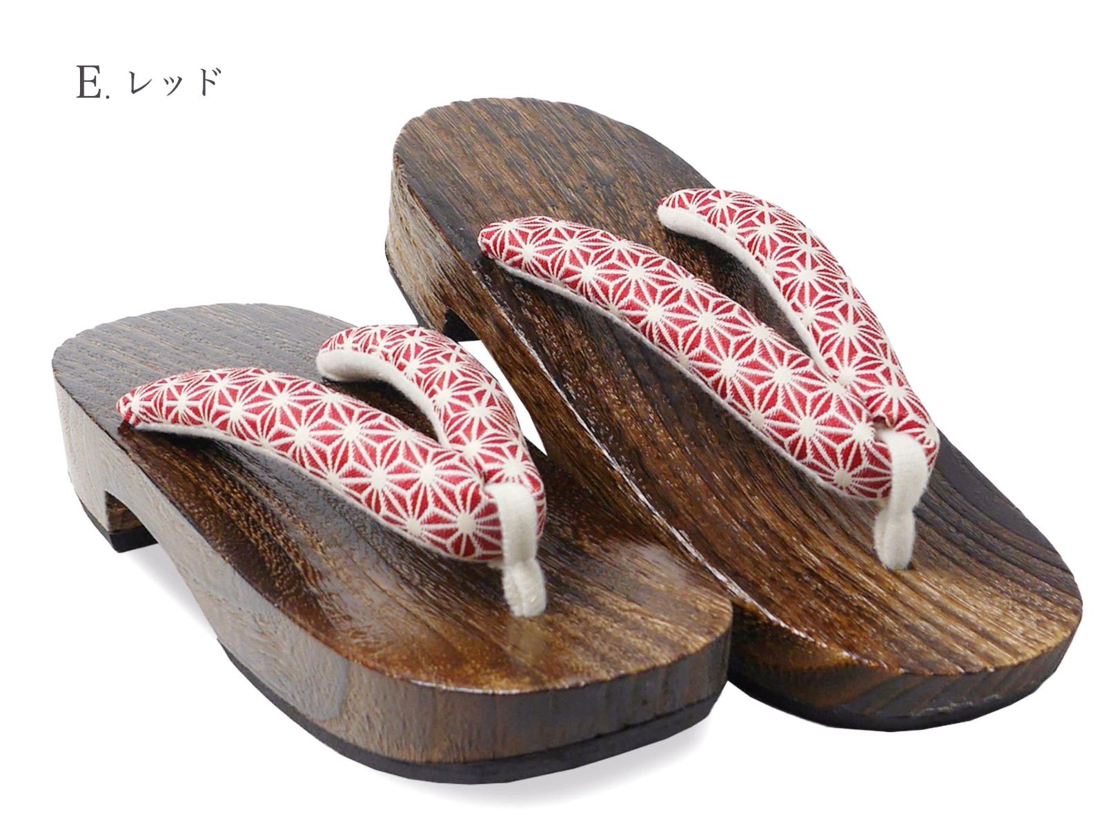 おしゃれ 浴衣 下駄 コレクション 麻の葉 模様 鼻緒 クール シンプル