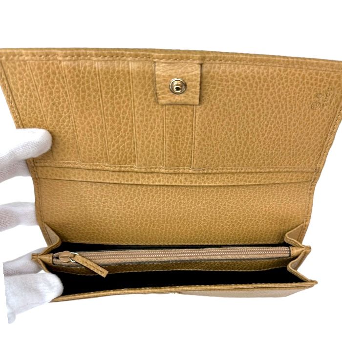 グッチ 長財布 美品 - 305282 ライトブラウン レザー GUCCI ファッション