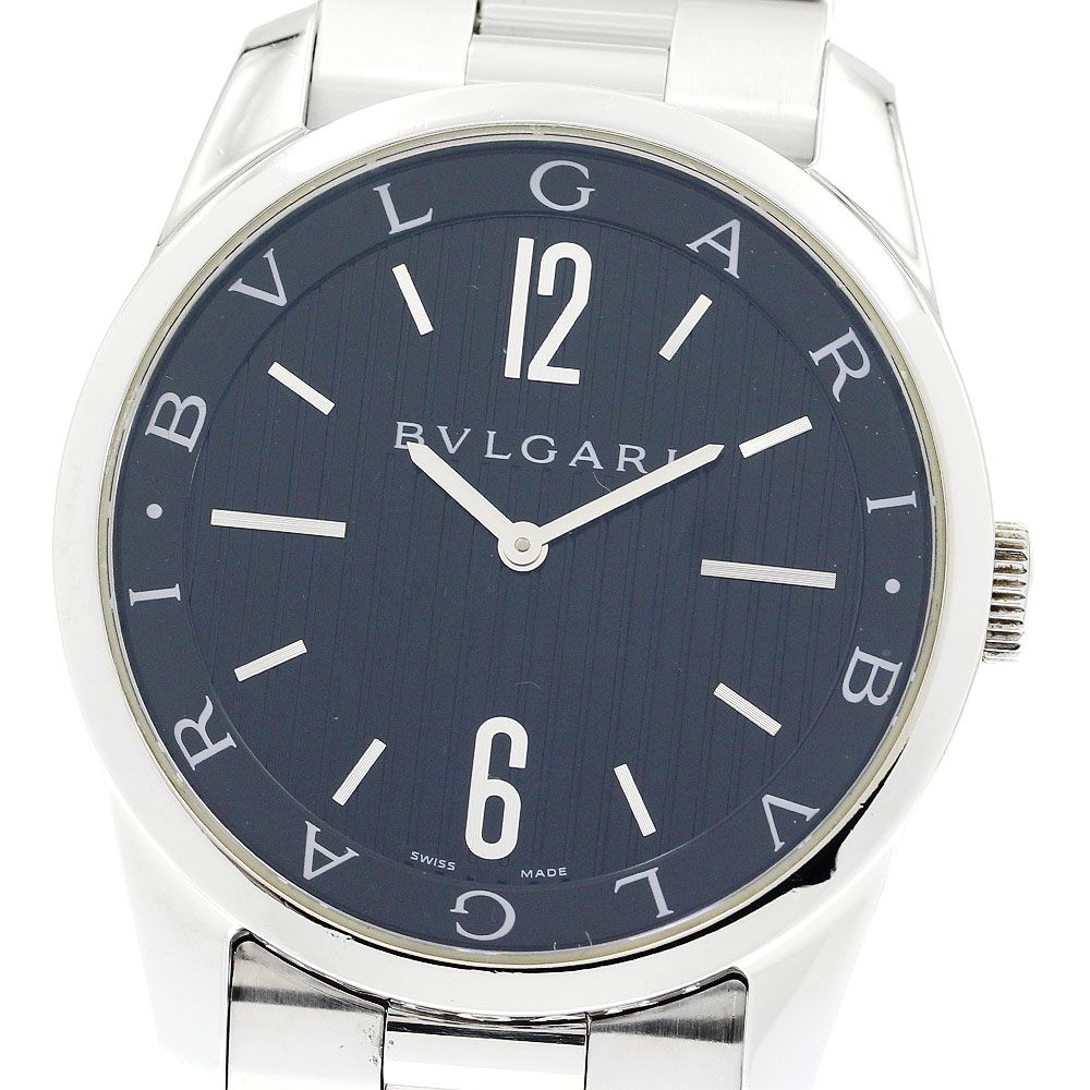ブルガリ BVLGARI ST42S ソロテンポ ブルガリ BVLGARI ST42S ソロテンポ クォーツ メンズ箱・保証書