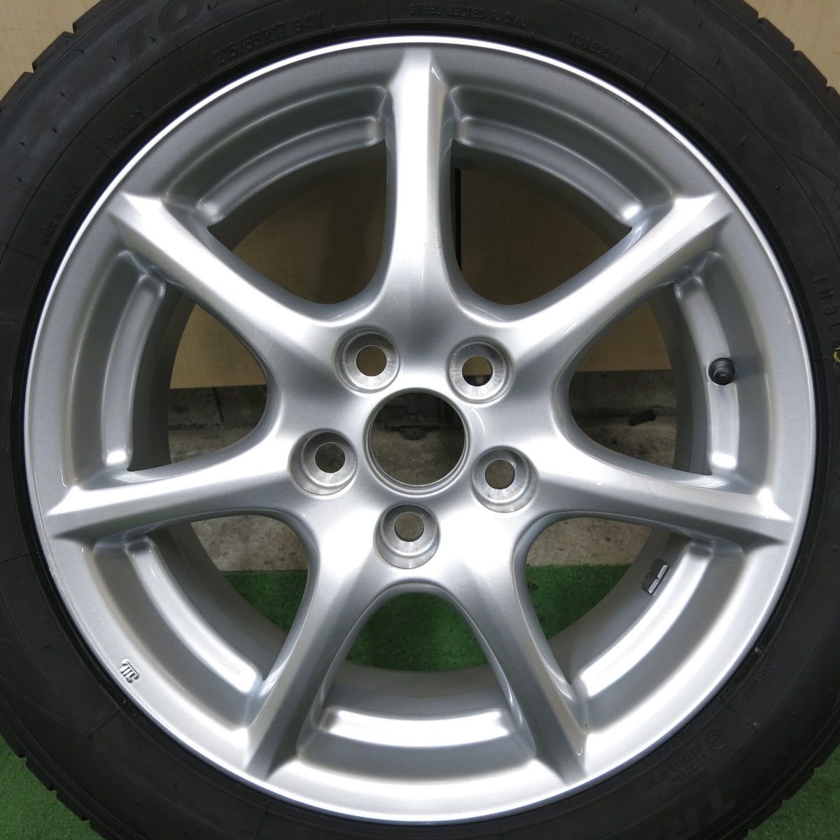 25年 1本 トヨタ 50系 エスティマ 純正 215 55R17 トーヨー トランパス MP7 17インチ PCD114.3 5H 5091003ナノ