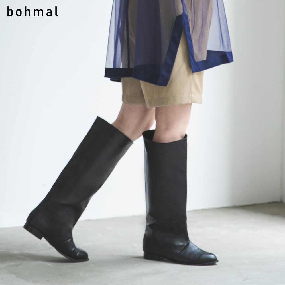 夢展望公式 [新品未使用] ワイドシャフトロングブーツ [シルバー] 他 