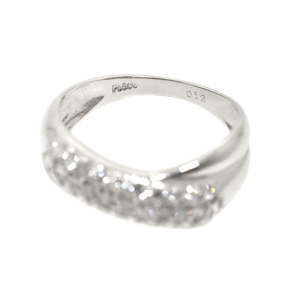 リング 11号 ダイヤ 0.52ct Pt プラチナ 指輪 Diamond Ring 90278096  