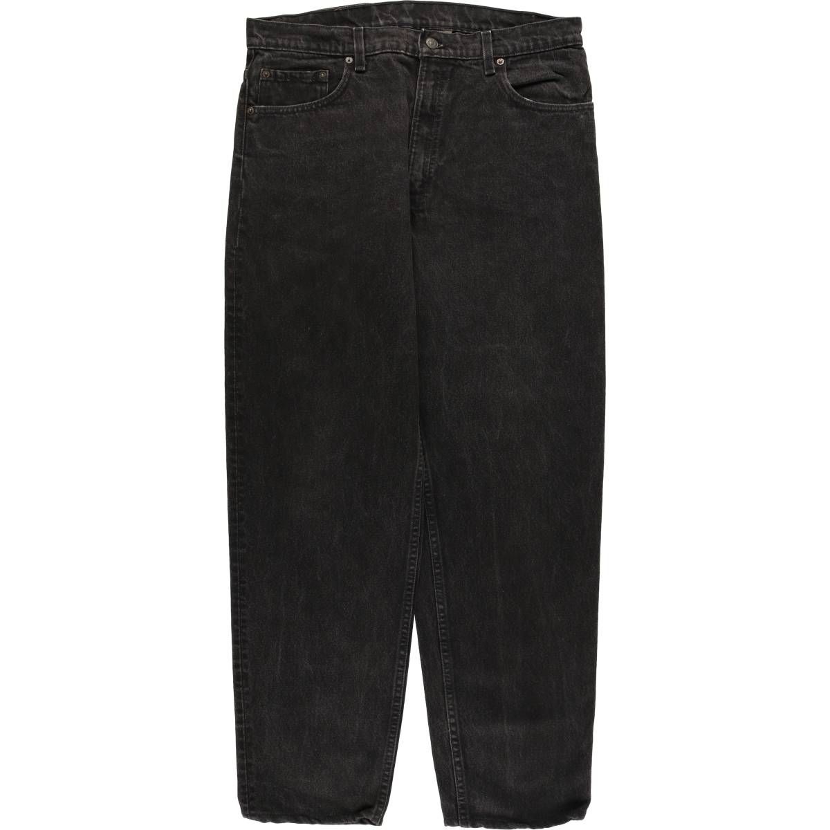 古着 90年代 リーバイス Levi s 550-0260 ブラックデニム テーパードデニムパンツ メンズw35相当 ヴィンテージ evb031805