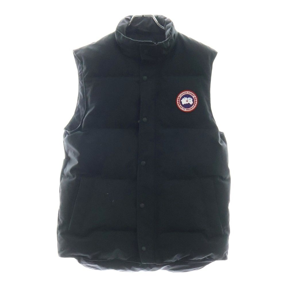 CANADA GOOSE カナダグース GARSON VEST ギャルソン ワッペンロゴ ジップアップ ダウンベスト ブラック 4151M