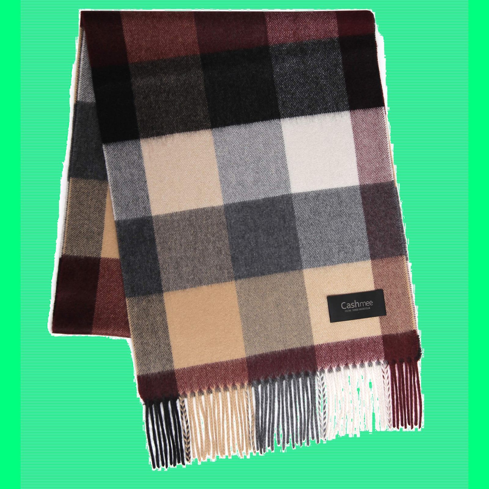 在庫処分 11color マフラー|Sirius メンズ ウェーブ タータンチェック カシミア レディース 100％ カシミヤ Cashmee