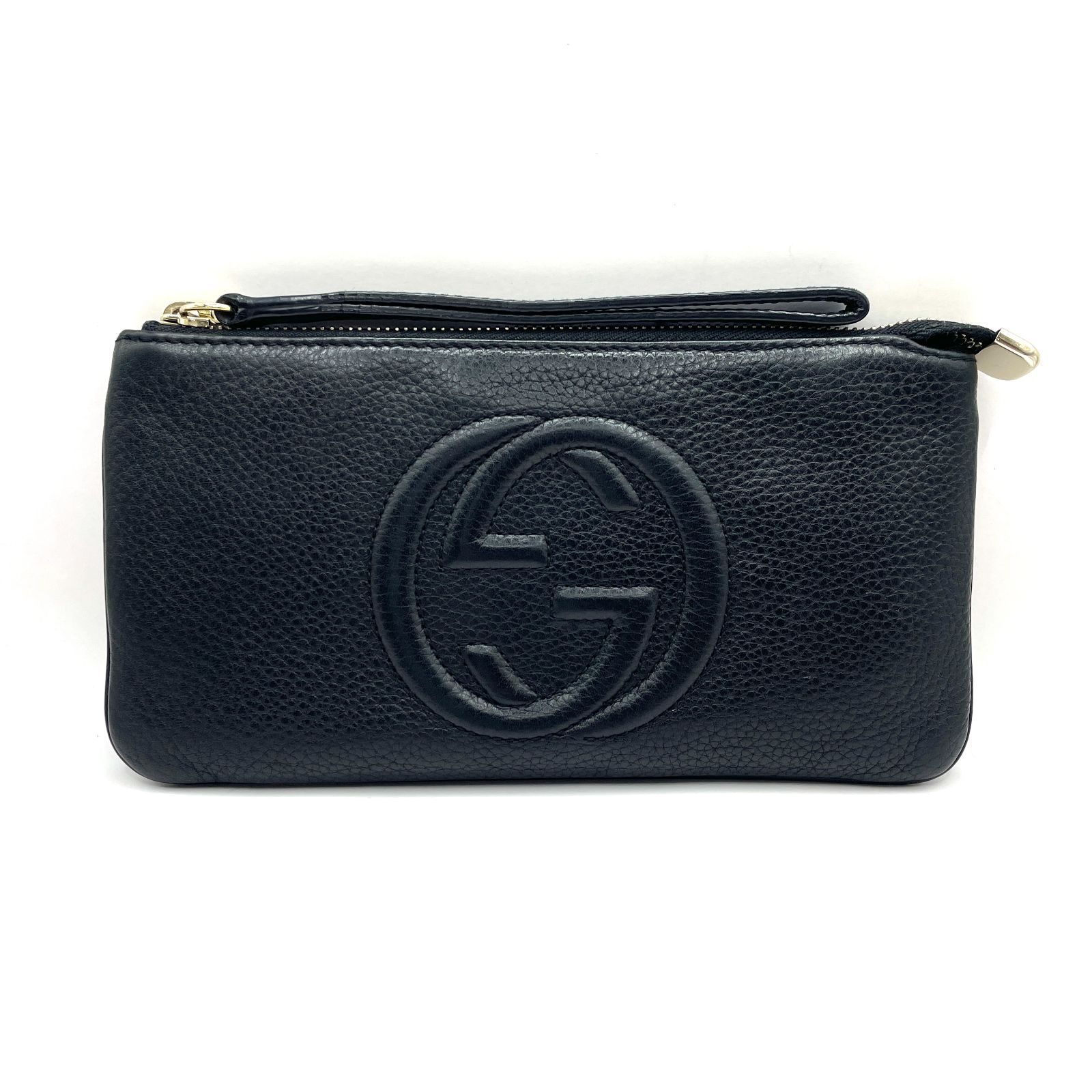 【421】極美品 グッチ GUCCI 財布 ファスナー/ジップ/ポーチ/リストレット/クラッチミニバッグ/長財布 ソーホー 295840