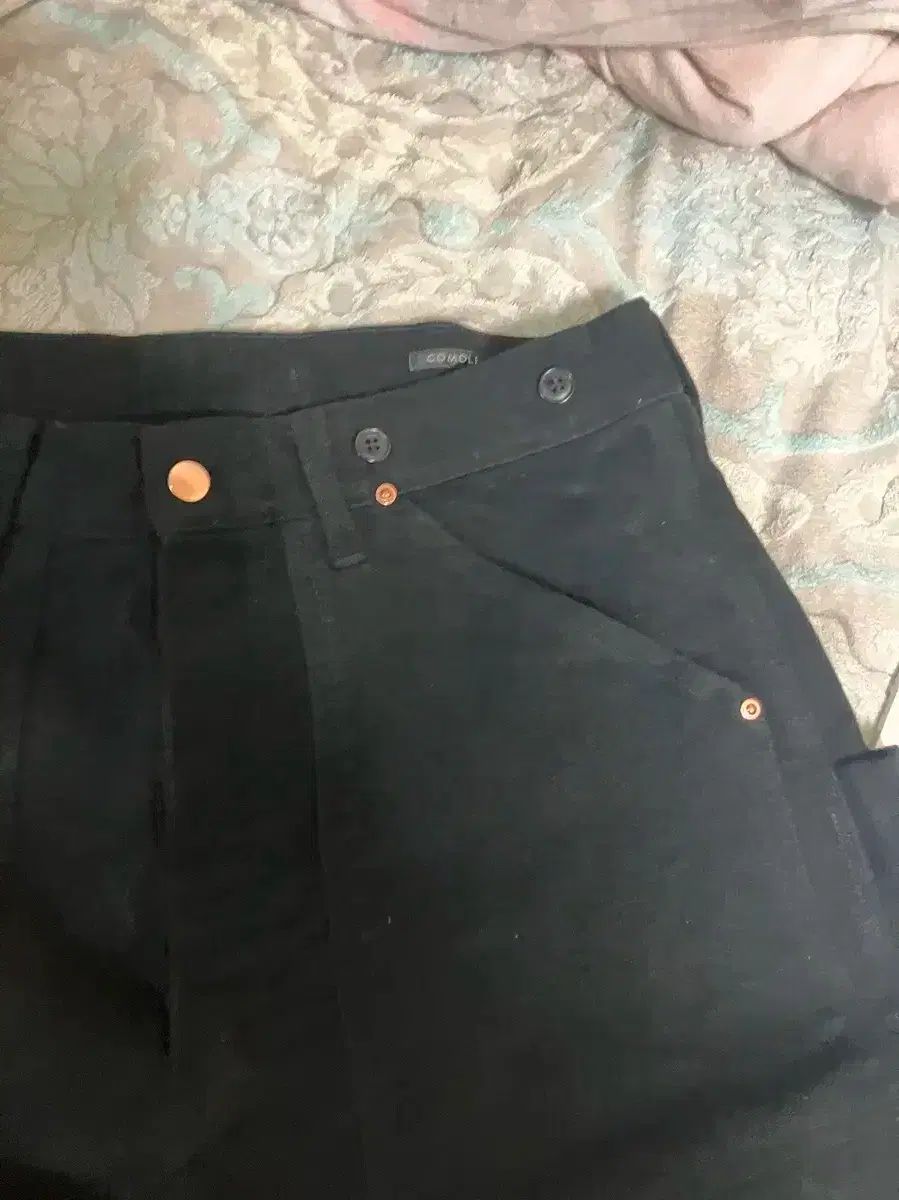 UNUSED ダブルニーペインターパンツ　サイズ3 comoli kolor COMOLI(コモリ) モールスキン ダブルニー ペインターパンツ 3
