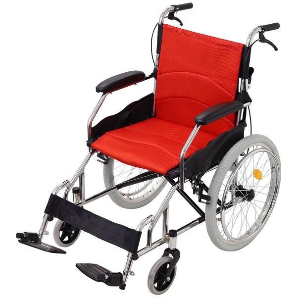 赤い折りたたみ介助用車椅子 Amazon | 車椅子 介助型車椅子 超軽量折りたたみ手動車椅子