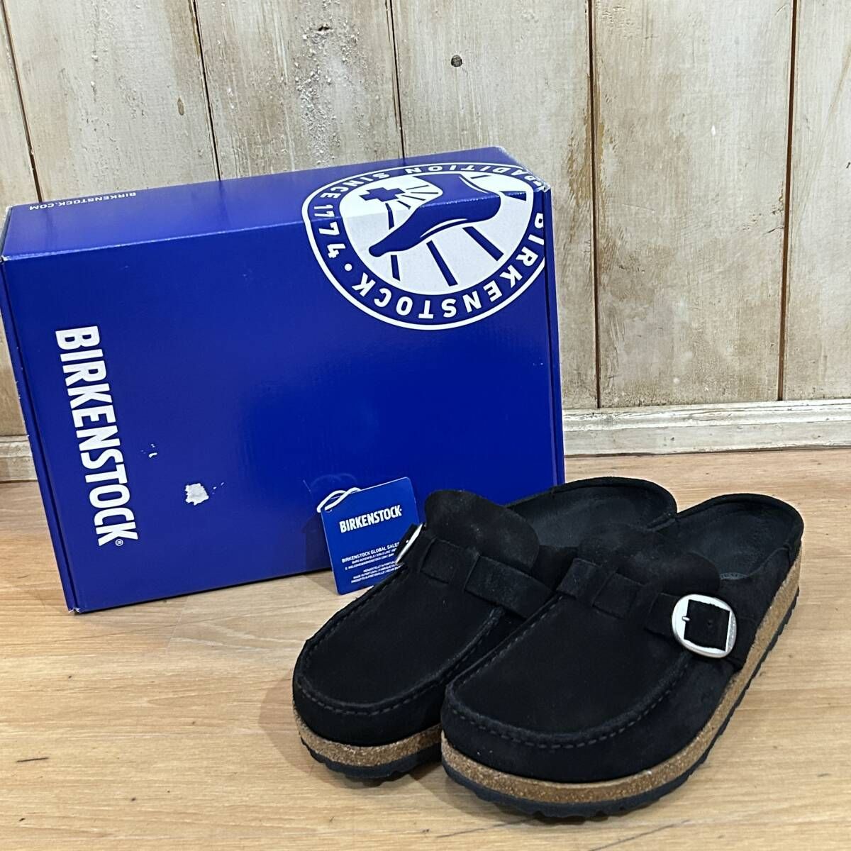 程度 BIRKENSTOCK | ビルケンシュトック BUCKLEY バックリー サンダル ブラック メンズ サイズ 40 26CM