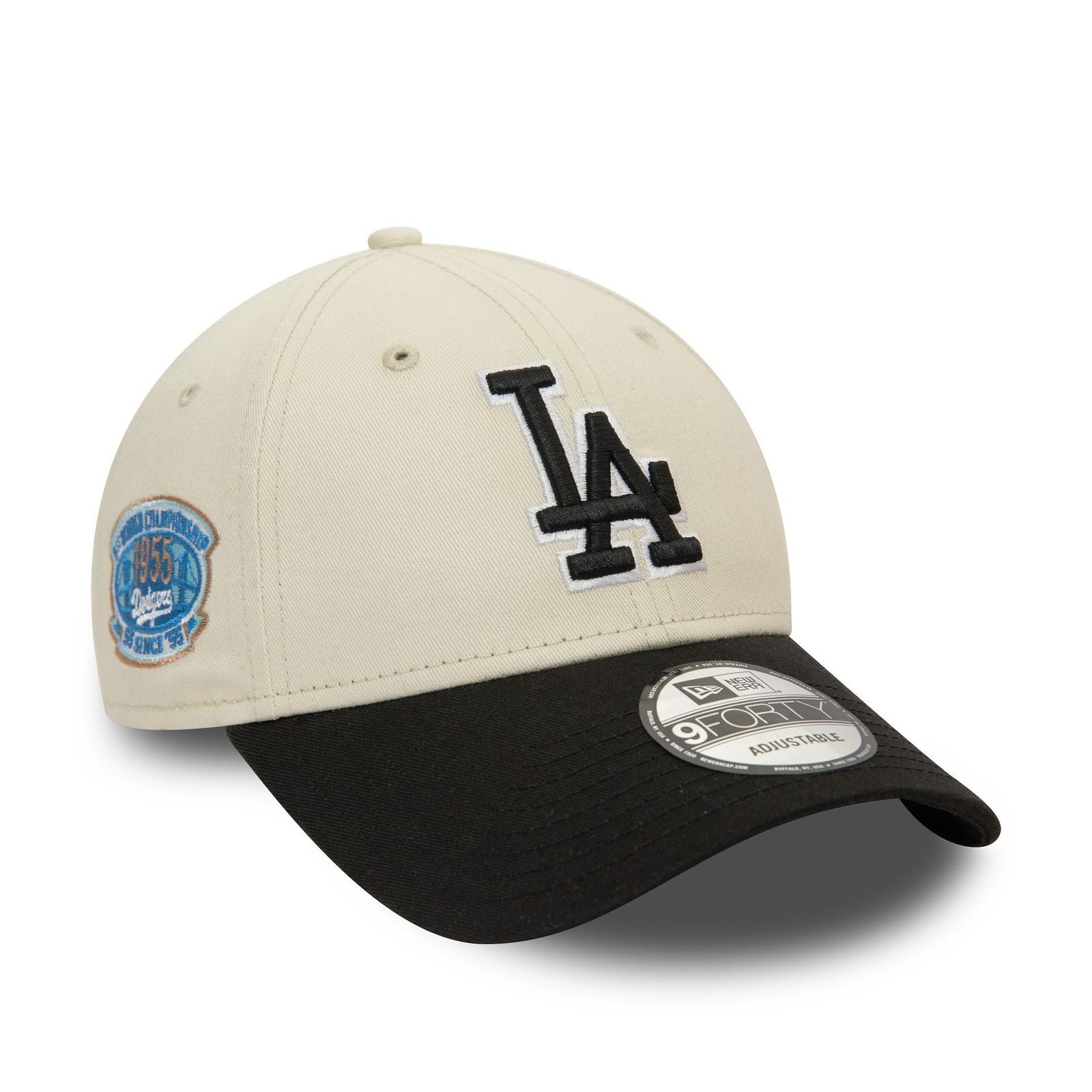 ニューエラ キャップ 帽子 9FORTY ロゴ フリーサイズ 940 野球帽 cap hat JP アルファベット Free Size ベージュ ブラック 並行輸入品 LA-クリーム|ブラック ワールドシリーズ Free Size
