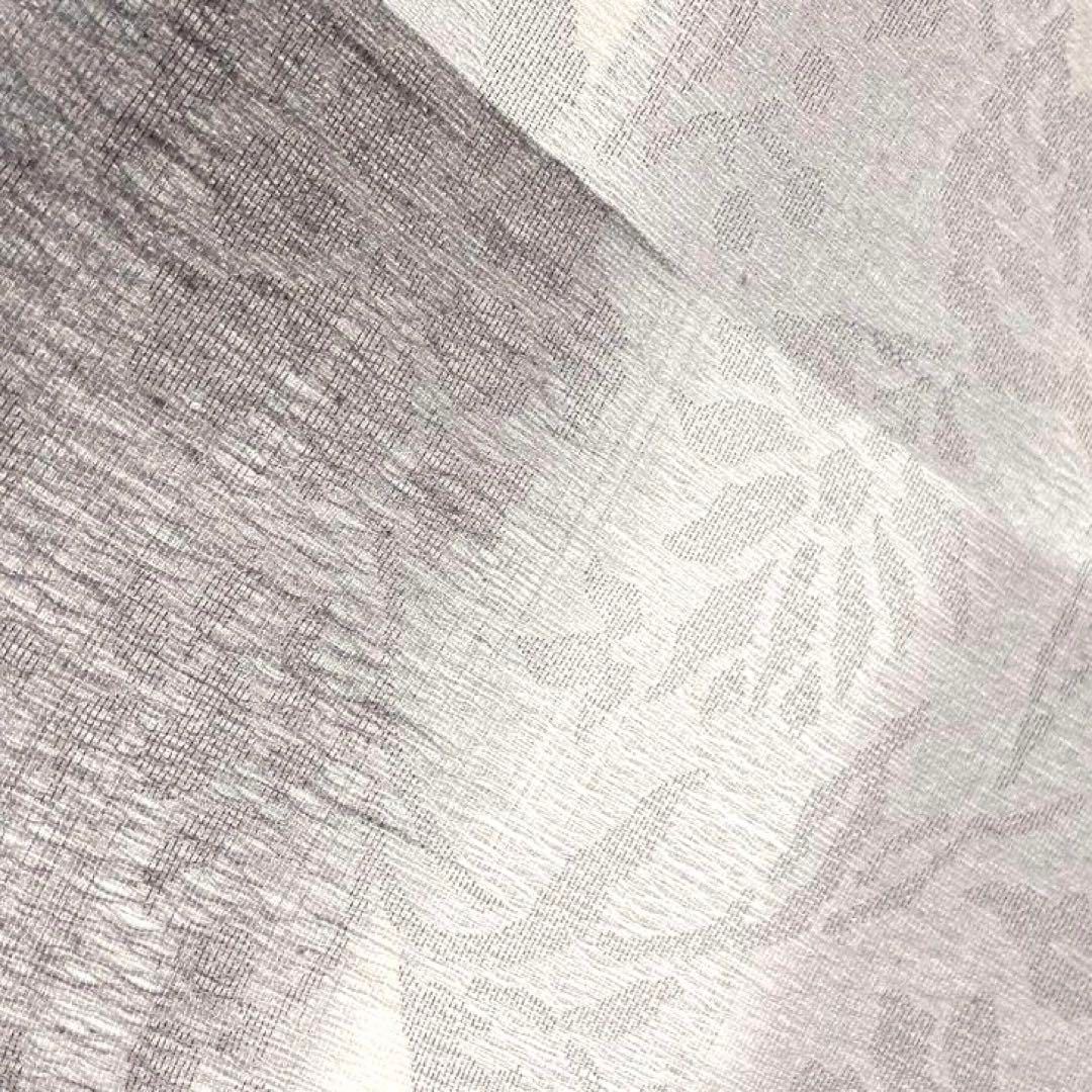 袋帯 よろけ織り 市松模様 唐花模様 モノトーン 着物 052a p - メルカリ 