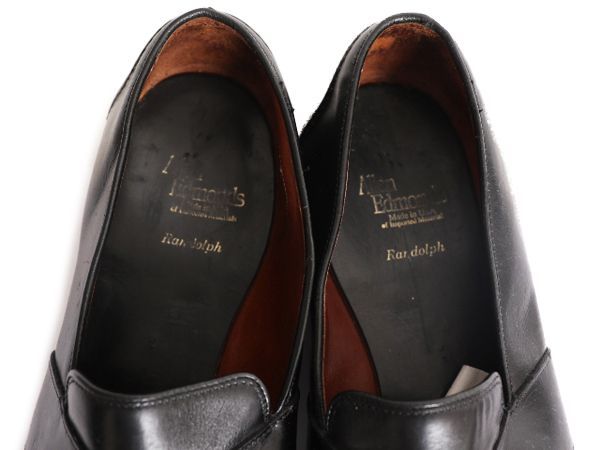 【お得なクーポン配布中!】 USA製 アレンエドモンズ ペニー ローファー 11 29cm 中古 Allen Edmonds Randolph 革靴 レザー シューズ モックトゥ ブラック 大きいサイズ