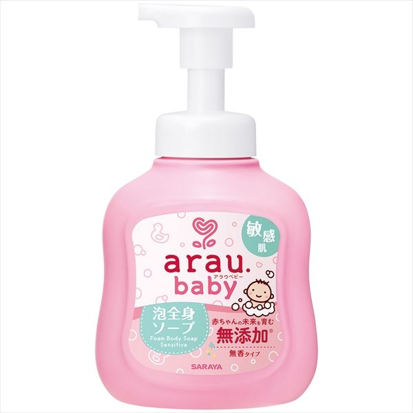 まとめ買い-12点セット アラウベビー泡全身ソープ 敏感肌 ４５０ｍＬ サラヤ ベビー用品