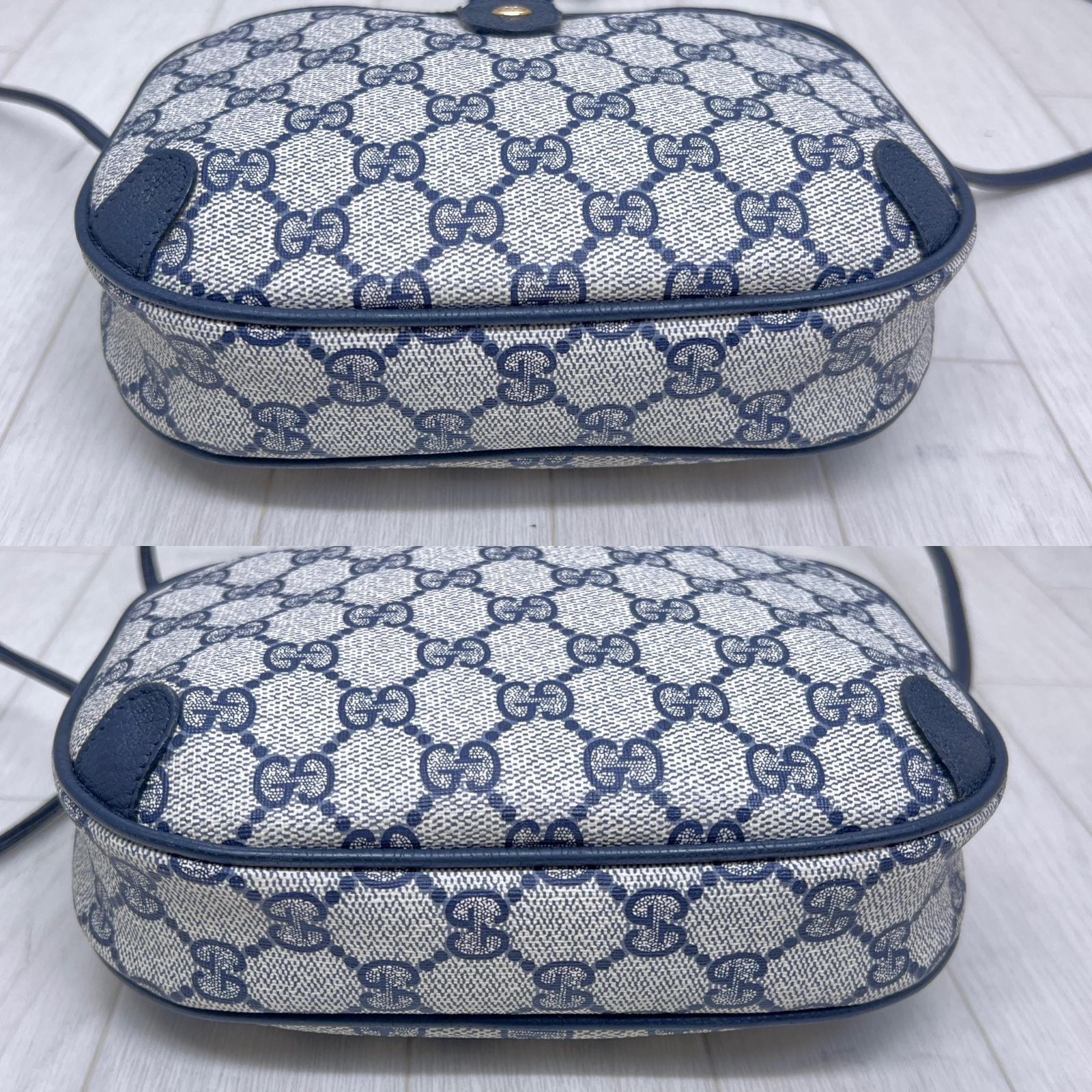 美品】GUCCI×オールドグッチ斜めがけPVCシェリーライン