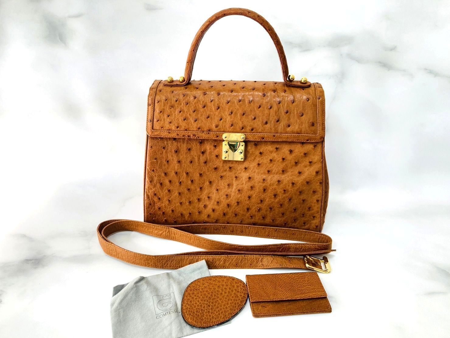 COMTESSE コンテスオーストリッチレザー2wayバッグ