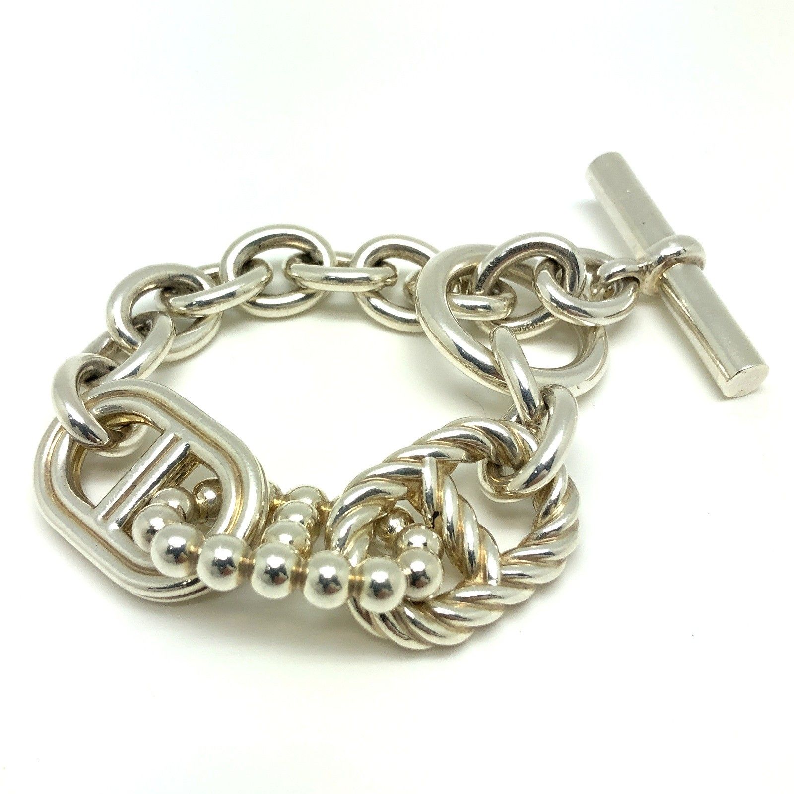 HERMES エルメス Chaine d'Ancre Parade GM Bracelet シェーヌダンクル パラードGM ブレスレット Ag925  SILVER - メルカリ