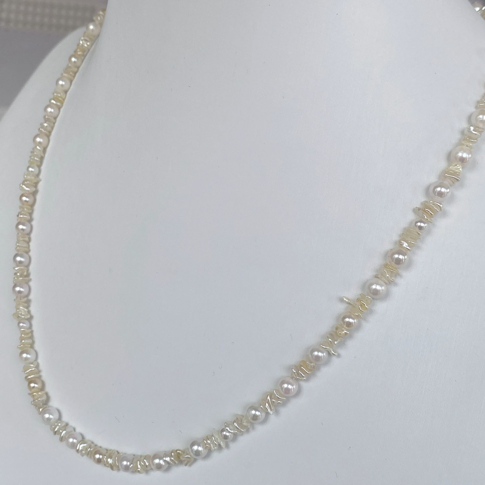 あこや本真珠 アコヤケシ 4.5-5mm ネックレス 48cm シルバー - メルカリ