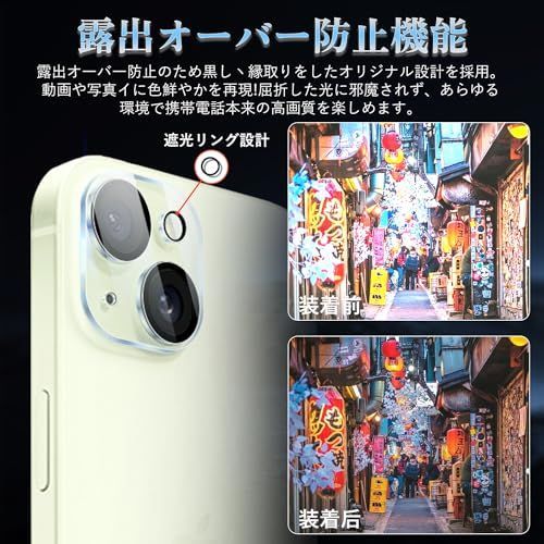 匿名配送】 iPhone15_2+2セット iPhone 15 対応 ガラスフィルム (2枚 
