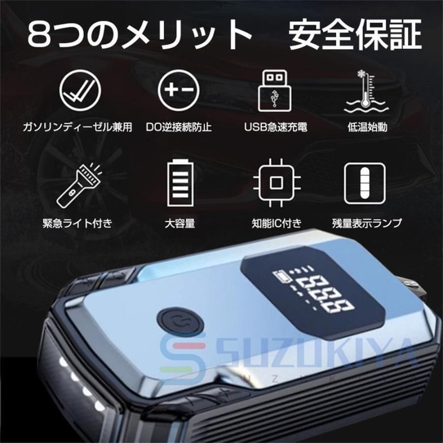 車用エンジンスターター 自動車用12000mAh