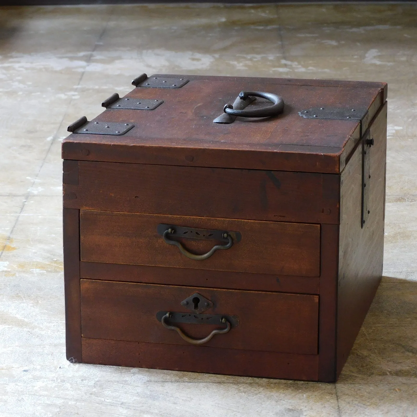 b746、時代 箪笥 懸硯 鍵付き 古民芸 小箪笥 引出し 掛硯 硯箱 2025年最新】懸硯の人気アイテム - メルカリ